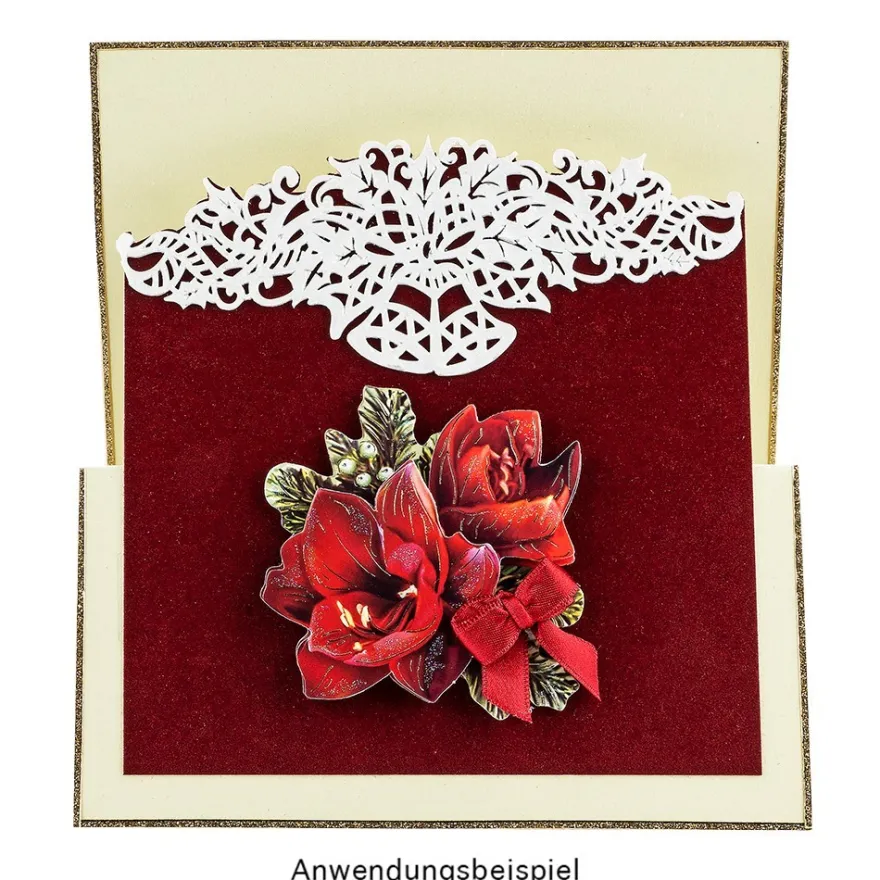 3-D Motive, Weihnachts-Floristik 1, Gold-Gravur, 7-10 cm, 10 Motive