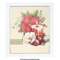 3-D Motive, Weihnachtskerzen, 6,5-9,5cm, 10 Motive