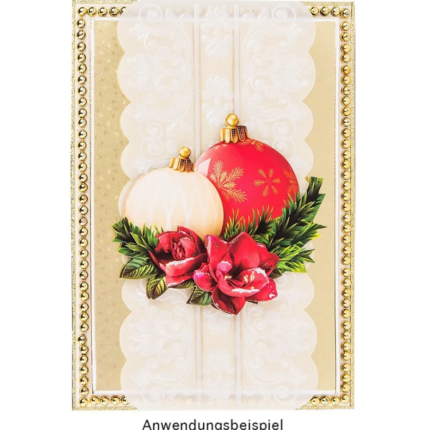 3-D Motive, Weihnachtskugeln, 6-9,5cm, 10 Motive