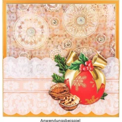 3-D Motive, Weihnachtskugeln, 6-9,5cm, 10 Motive