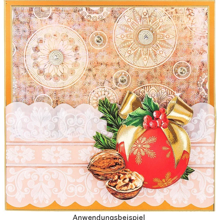 3-D Motive, Weihnachtskugeln, 6-9,5cm, 10 Motive