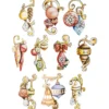 3-D Motive, Weihnachtskugeln Vintage, 4,5-13cm, 10 Motive