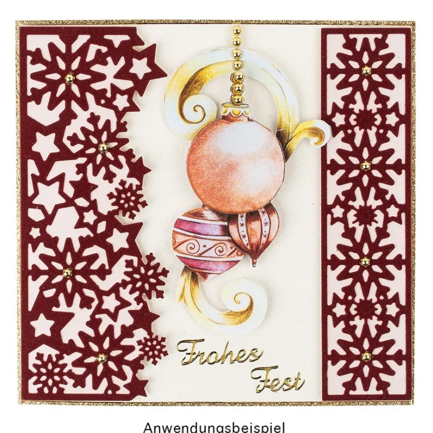 3-D Motive, Weihnachtskugeln Vintage, 4,5-13cm, 10 Motive