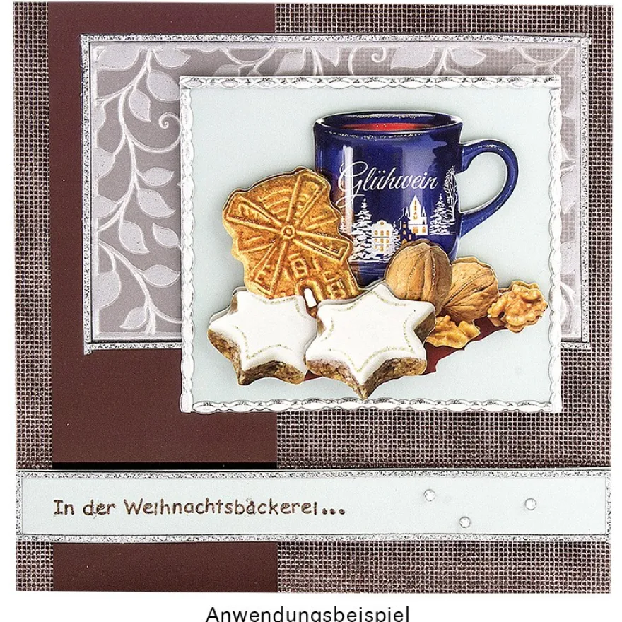 3-D Motive, Weihnachts-Leckereien, 6,5-10,5cm, 10 Motive