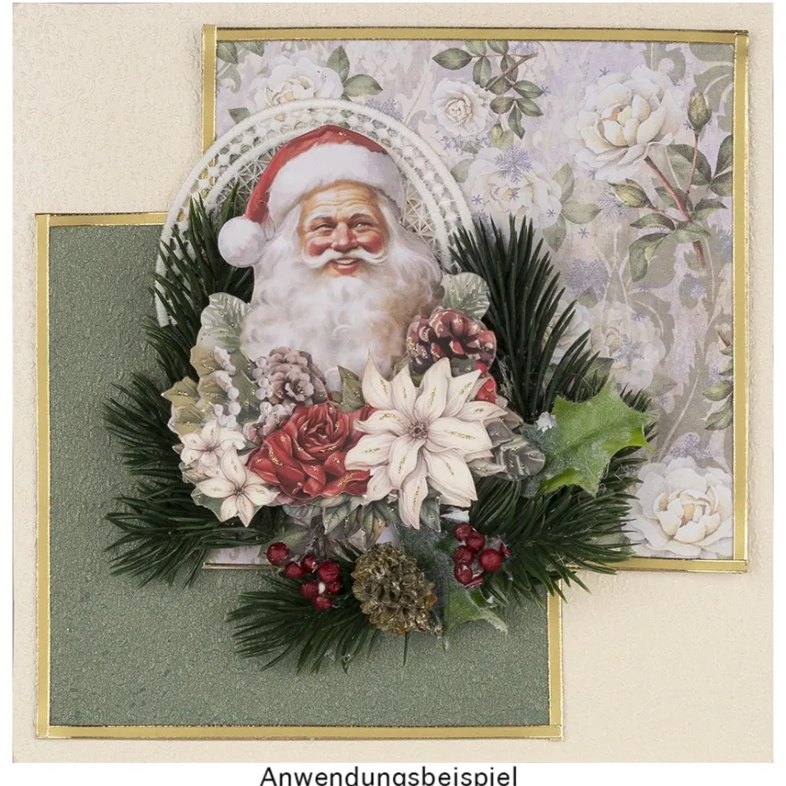 3-D Motive, Weihnachtsmann, 8-9,5cm, 10 Motive