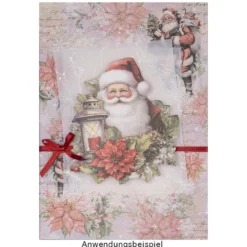 3-D Motive, Weihnachtsmann, 8-9,5cm, 10 Motive