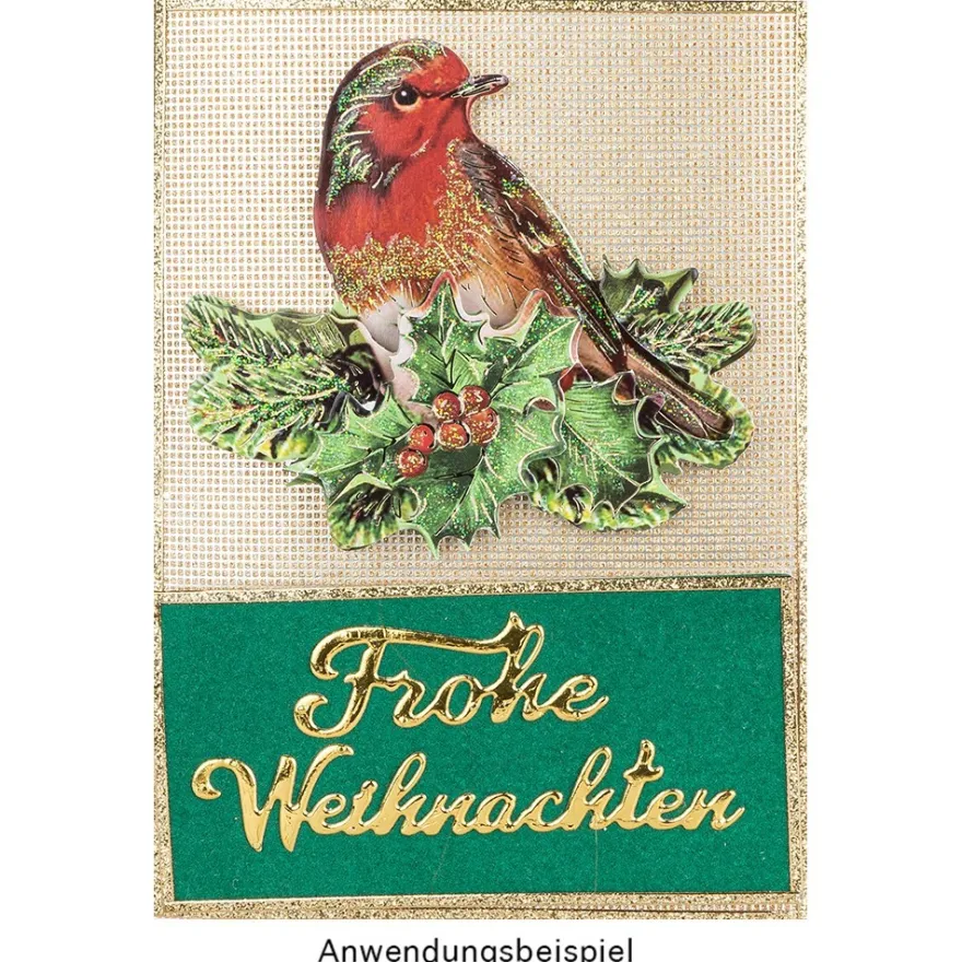 3-D Motive, Weihnachtsmotive, 9cm x 9cm, 10 Motive