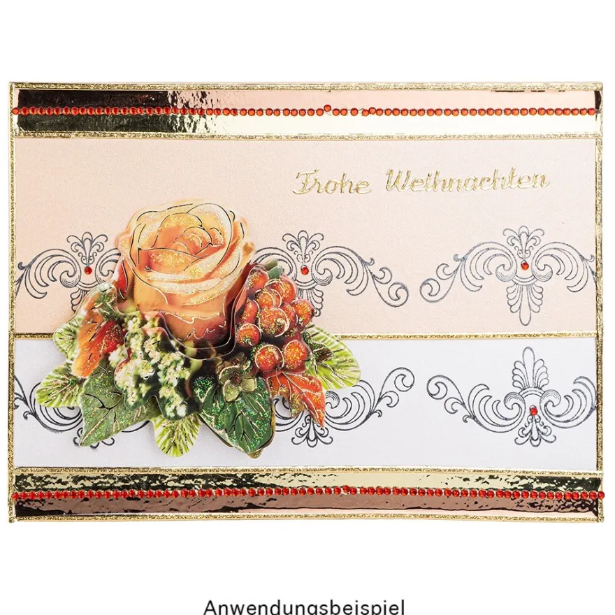 3-D Motive, Weihnachtsmotive, 9cm x 9cm, 10 Motive