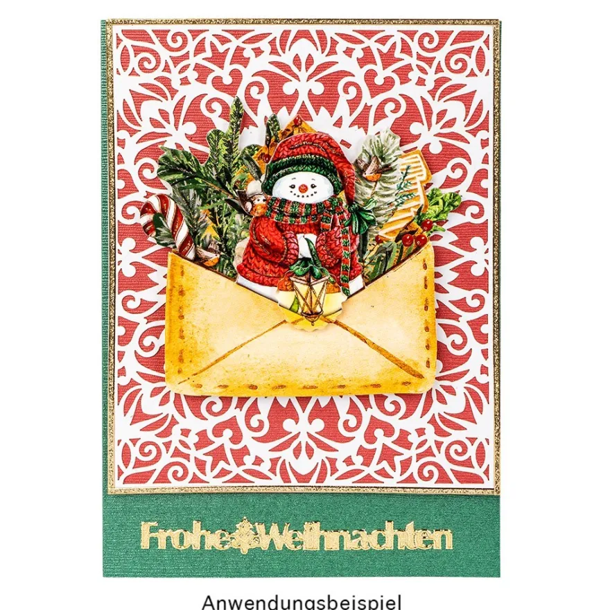 3-D Motive, Weihnachtspost, 7,5-9,5cm, 10 Motive