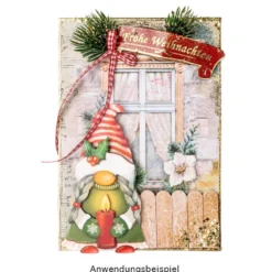 3-D Motive, Weihnachtswichtel, 5,5-11,5cm, 10 Motive