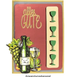 3-D Motive, Weinprobe, 5-10,5cm, 10 Motive