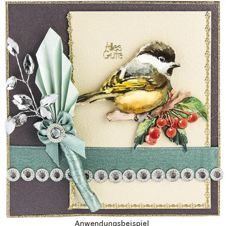 3-D Motive, Wellensittiche & Vögel, 7-9cm, 10 Motive
