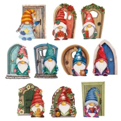 3-D Motive, Wichteltüren Winter, 6,5-10cm, 10 Motive