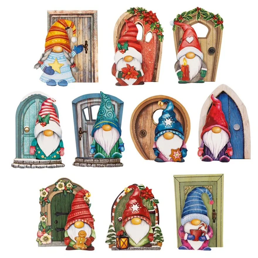 3-D Motive, Wichteltüren Winter, 6,5-10cm, 10 Motive