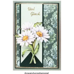 3-D Motive, Wiesenblumen, 6,5-11,5cm, 10 Motive