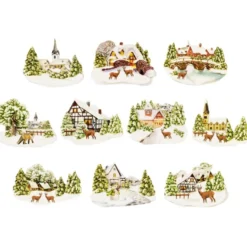 3-D Motive, Winterdörfer, 5,5-9cm, 10 Motive