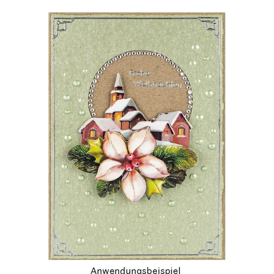 3-D Motive, Winterdörfer & Floristik, 8-9cm, 10 Motive