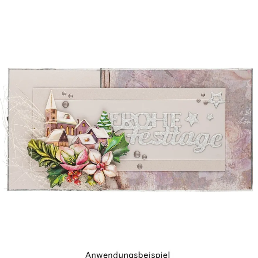 3-D Motive, Winterdörfer & Floristik, 8-9cm, 10 Motive