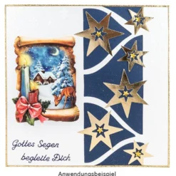 3-D Motive, Winterdörfer Nostalgie, 6-9cm, 10 Motive