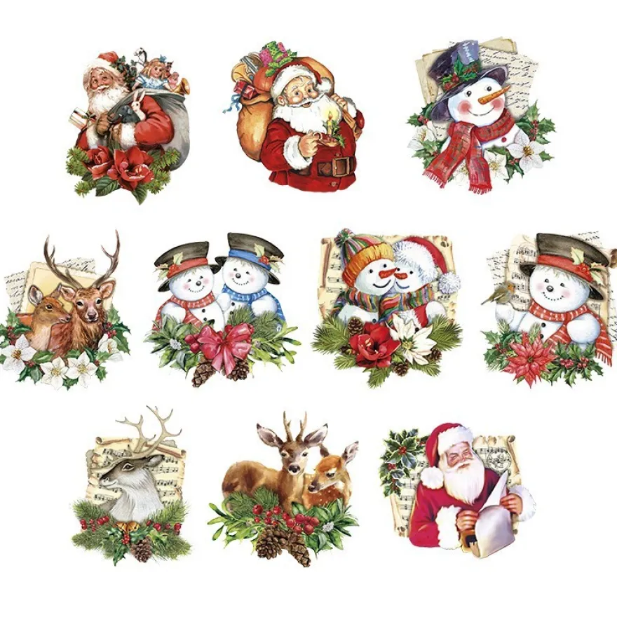 3-D Motive, Winterfreunde, 7-9cm, 10 Motive