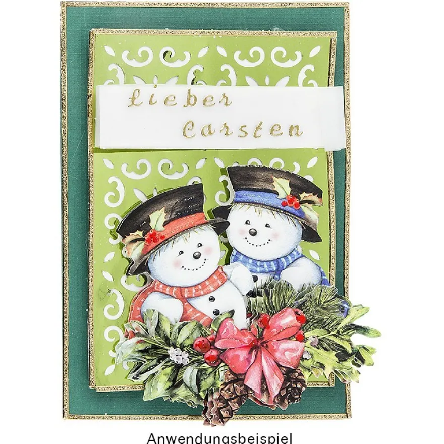 3-D Motive, Winterfreunde, 7-9cm, 10 Motive
