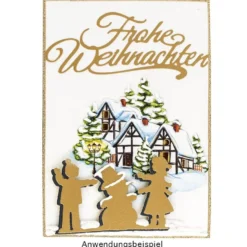 3-D Motive, Winter-Idylle, 6-10cm, 10 Motive