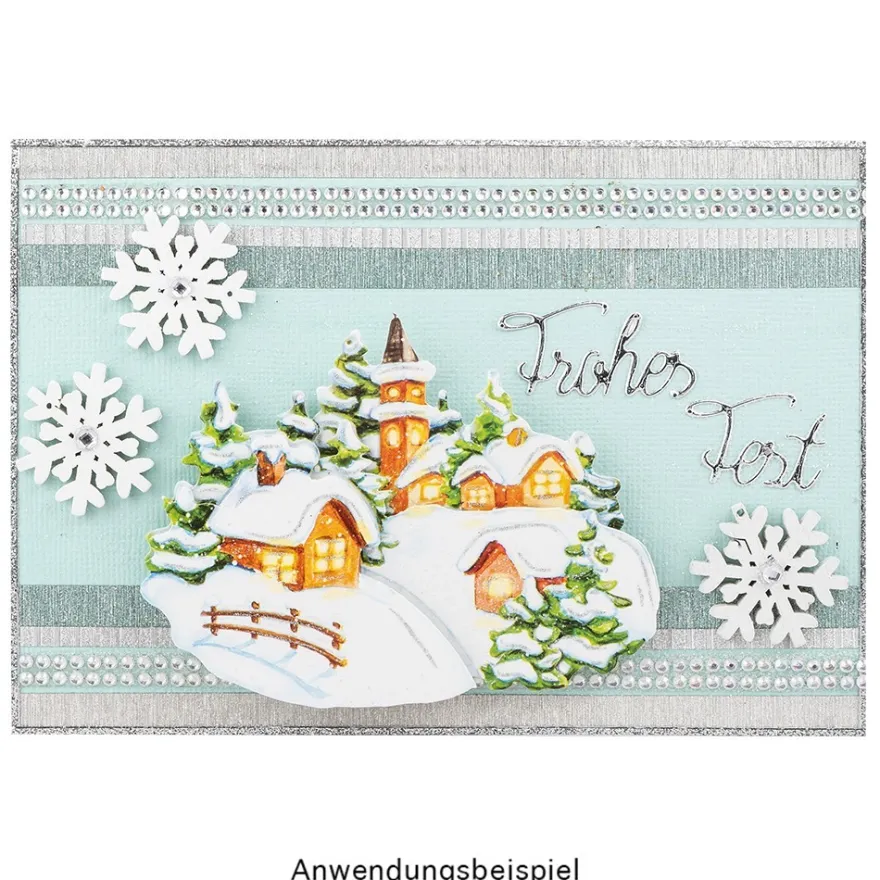 3-D Motive, Winter-Idylle, 6-10cm, 10 Motive