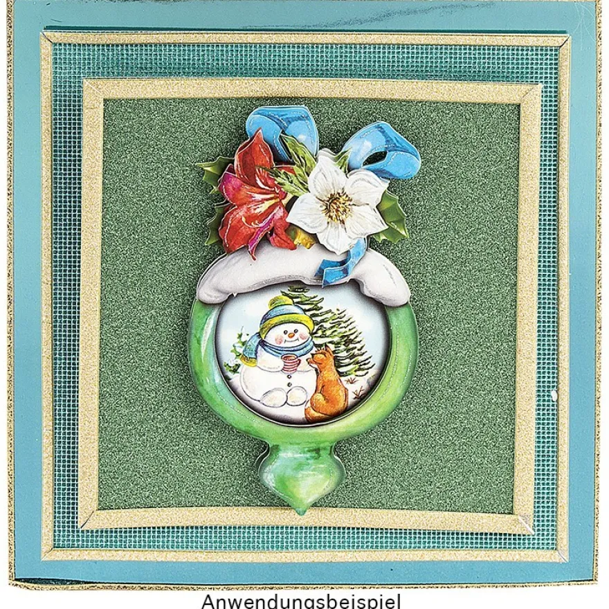 3-D Motive, Winterkugeln, 5,5-11cm, 10 Motive