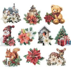 3-D Motive, Wintermomente 1, 7-9,5cm, 10 Motive