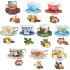 3-D Motive, Winter-Tassen, 7-9cm, 10 Motive