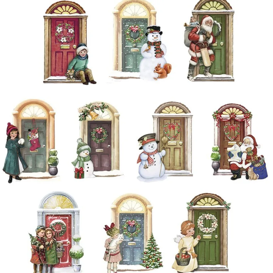 3-D Motive, Wintertüren, 6-10cm, 10 Motive