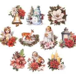 3-D Motive, Wundervolle Weihnacht, 7-9cm, 10 Motive