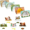3-D Podest-Grußkarten & 3-D Aufsteller-Motive "Winter-Idylle", B6, inkl. Umschläge, 30-teilig