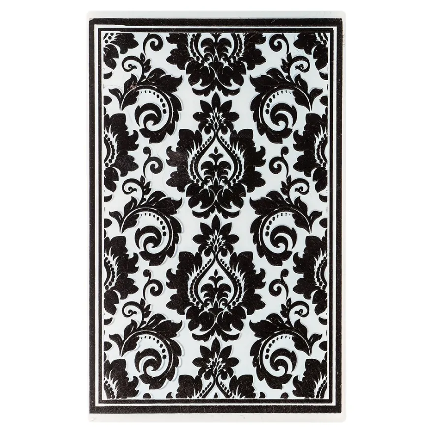 3-D Prägeschablone Deluxe, Hintergrund, Ornamentik 2, 15,5cm x 10cm