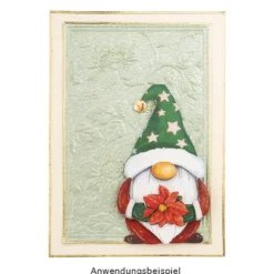 3-D Prägeschablone Deluxe, Hintergrund, Floral 2, 15,5cm x 10cm