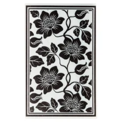 3-D Prägeschablone Deluxe, Hintergrund, Floral 2, 15,5cm x 10cm
