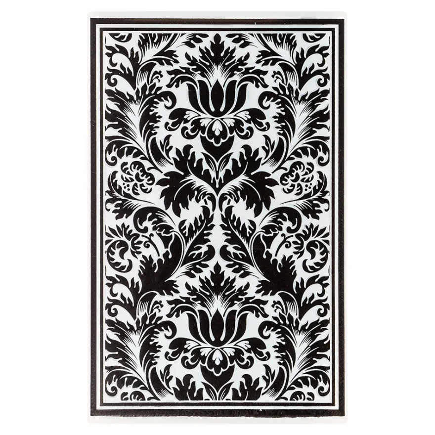 3-D Prägeschablone Deluxe, Hintergrund, Ornamentik 1, 15,5cm x 10cm