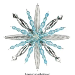 Drahtsterne, 16-strahlig, Ø 15cm, silber, 3 Stück