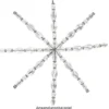 Drahtsterne, 8-strahlig, Ø 13cm, silber, 5 Stück