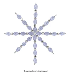 Drahtsterne, 8-strahlig, Ø 13cm, silber, 5 Stück