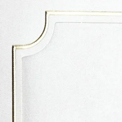 Dreifach-Grußkarten, Passepartout, Rahmen, B6, mit Goldfolienveredelung, inkl. Umschläge, 10 Stück
