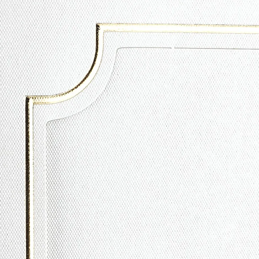 Dreifach-Grußkarten, Passepartout, Rahmen, B6, mit Goldfolienveredelung, inkl. Umschläge, 10 Stück