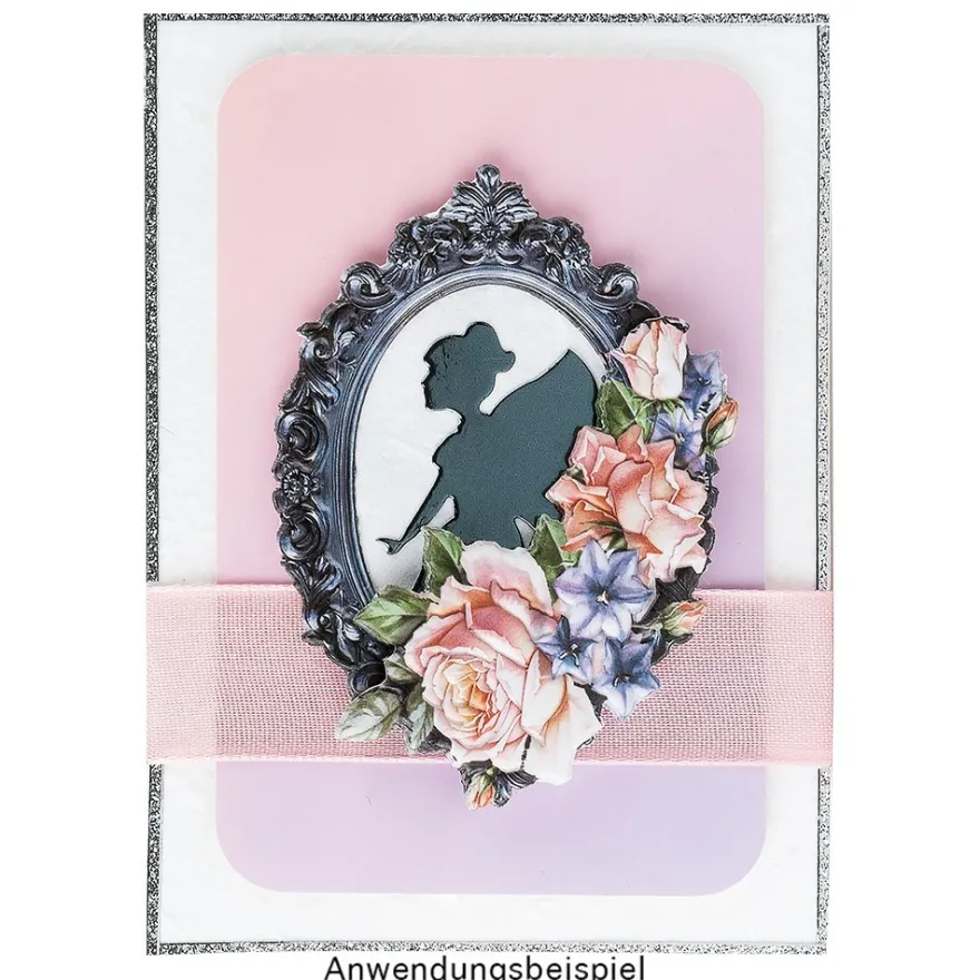 3-D Relief-Sticker, Barockrahmen 5, verschiedene Größen, selbstklebend