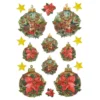 3-D Relief-Sticker, Baumschmuck 5, verschiedene Größen, selbstklebend
