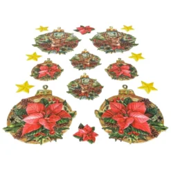 3-D Relief-Sticker, Baumschmuck 5, verschiedene Größen, selbstklebend