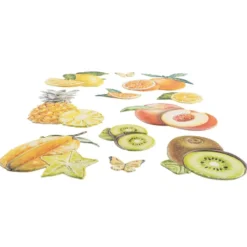 3-D Relief-Sticker, Beerenvielfalt 5, verschiedene Größen, selbstklebend