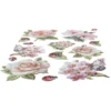 3-D Relief-Sticker, Blütenpracht 4, verschiedene Größen, selbstklebend