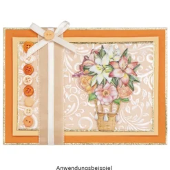 3-D Relief-Sticker, Blumen-Ballons, verschiedene Größen, selbstklebend
