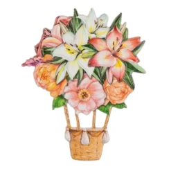 3-D Relief-Sticker, Blumen-Ballons, verschiedene Größen, selbstklebend