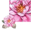 3-D Relief-Sticker, Blumen 2, 21cm x 30cm, verschiedene Größen, selbstklebend